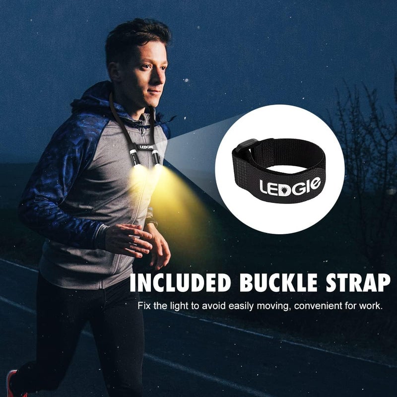 LEDGLE LED Neck Reading Light, Book Light for Reading in Bed, 3 Color Temperatures 6 Adjustable Brightness 1600K 3500K 6000K Flexible Neck Lights for Knitting Reading Crocheting Repairing (Black) - Image 4